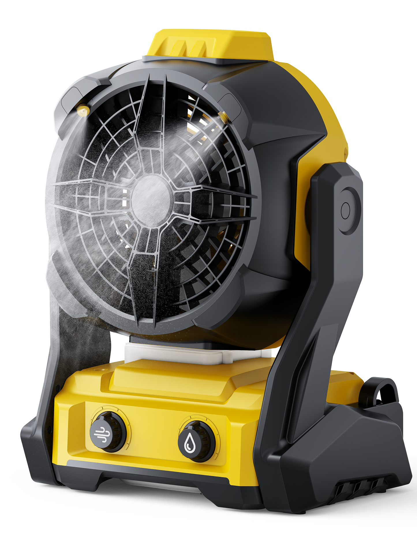 DeForce Portable Misting Fan, for DeWalt 20V Max Battery, Cordless Personal Fan for Outdoor Cooling, Variable Speed, Hook for Hanging, Jobsite, Camping, USB Port, Outdoor&Indoor Use(Bare Tool Only)